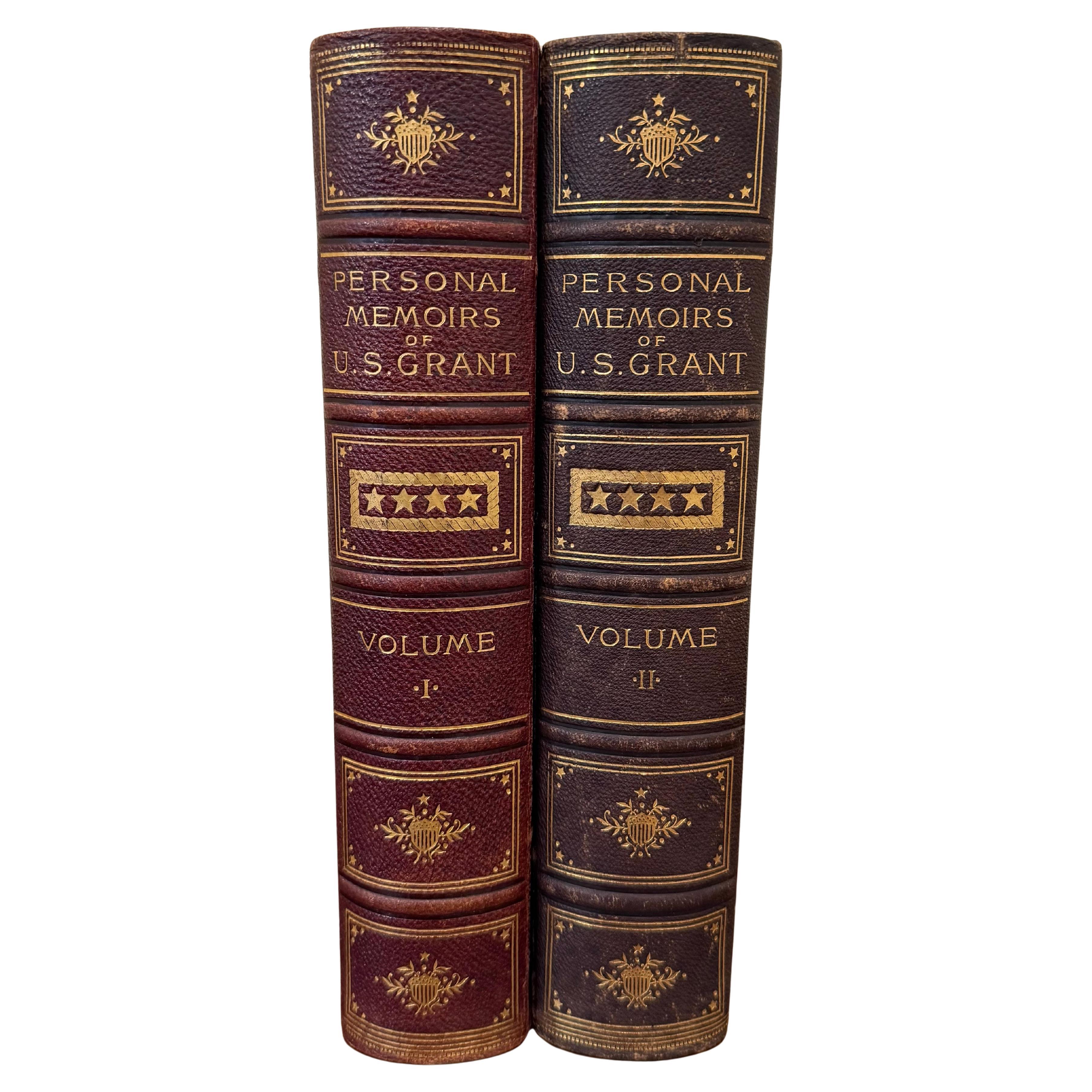 Personal Memoirs of U.S.Grant Two Volumes Published: New York 1886 First Edition For Sale