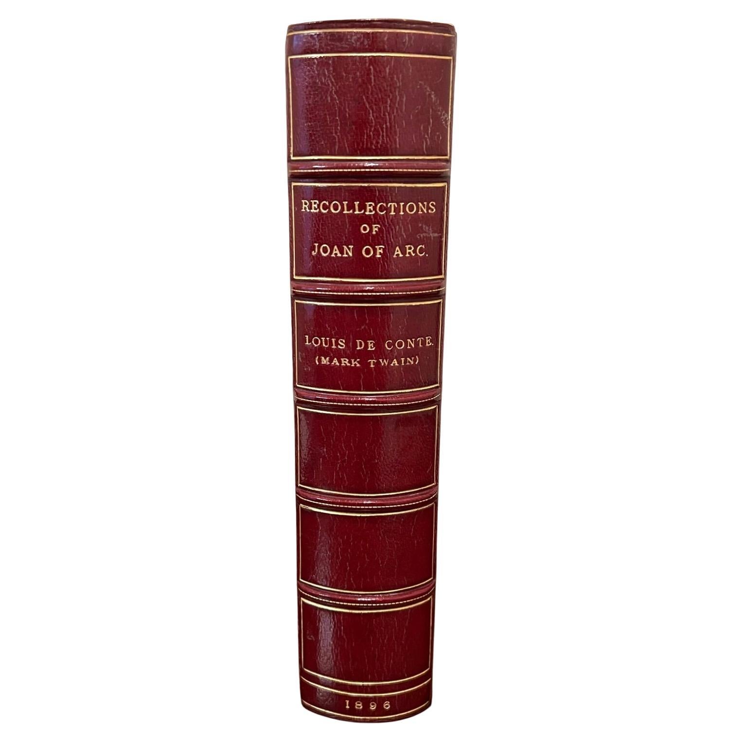 Souvenirs personnels de Jeanne d'Arc par Louis De Conte (pseudonyme de Mark Twain) en vente