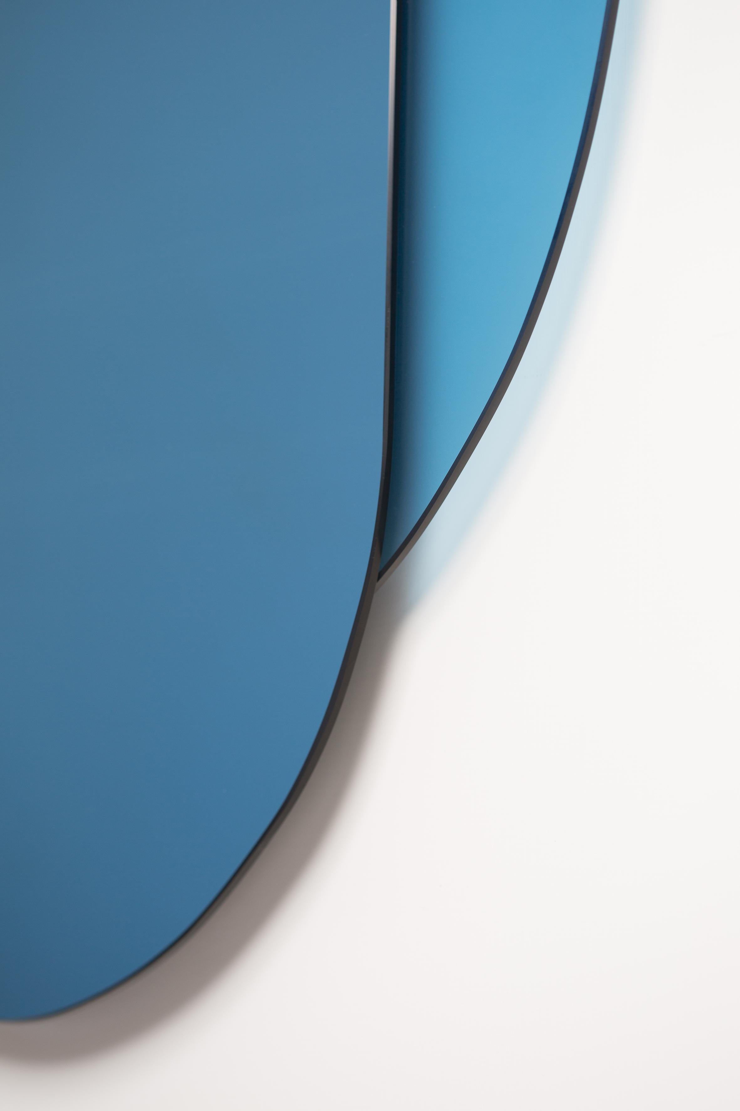 Italian Personal Him Blue Mirror For Sale