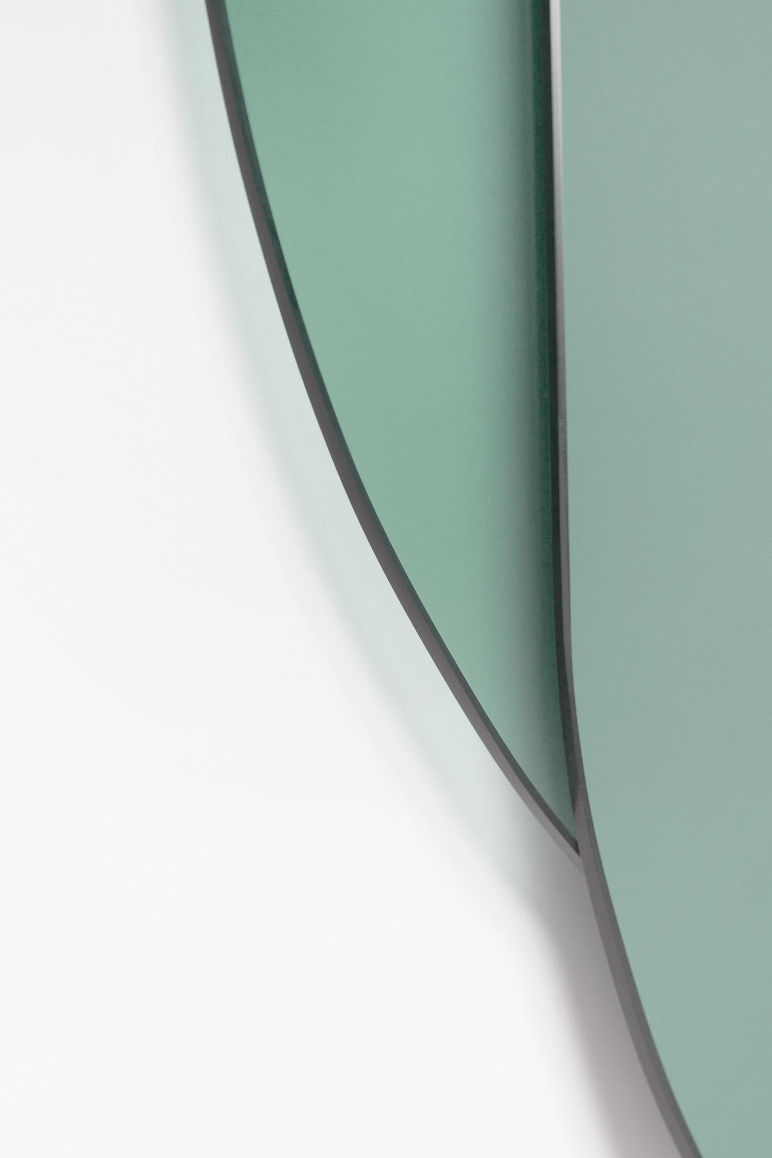 Fait main Miroir vert personnel en vente