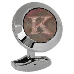 Personalised Initials Cufflink, K For Sale