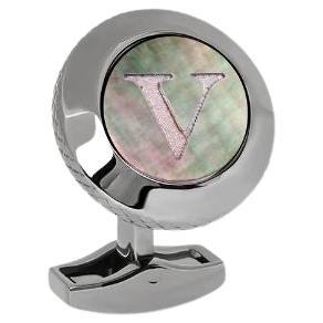 Personalised Initials Cufflink, V For Sale