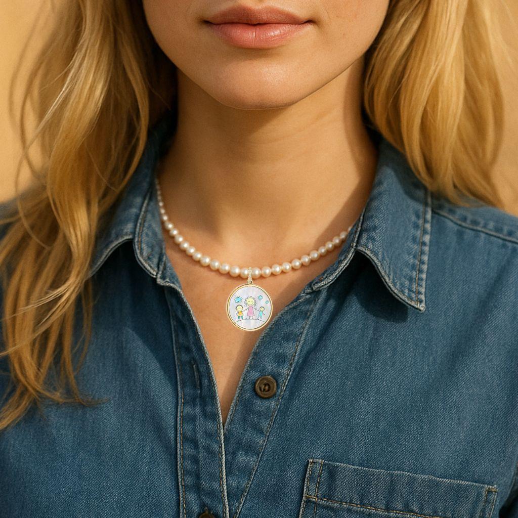 Pendentif personnalisé du signe du Zodiac Sagittarius - personnalisez votre pendentif avec une photo ou une image. Unisexe en vente