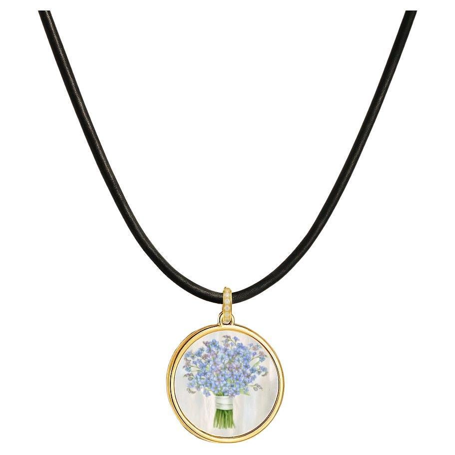 Pendentif personnalisé en forme de fleur de naissance - pendentif personnalisé en forme de photo ou d
image en vente