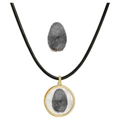 Pendentif personnalisé avec empreinte digitale - pendentif personnalisé avec photo ou image