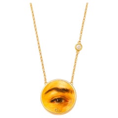 Collana personalizzata Lover
s Eye - Ciondolo con occhio di madreperla