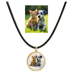 Pendentif personnalisé avec photo d
animal de compagnie - pendentif personnalisé avec n
importe quelle photo ou image