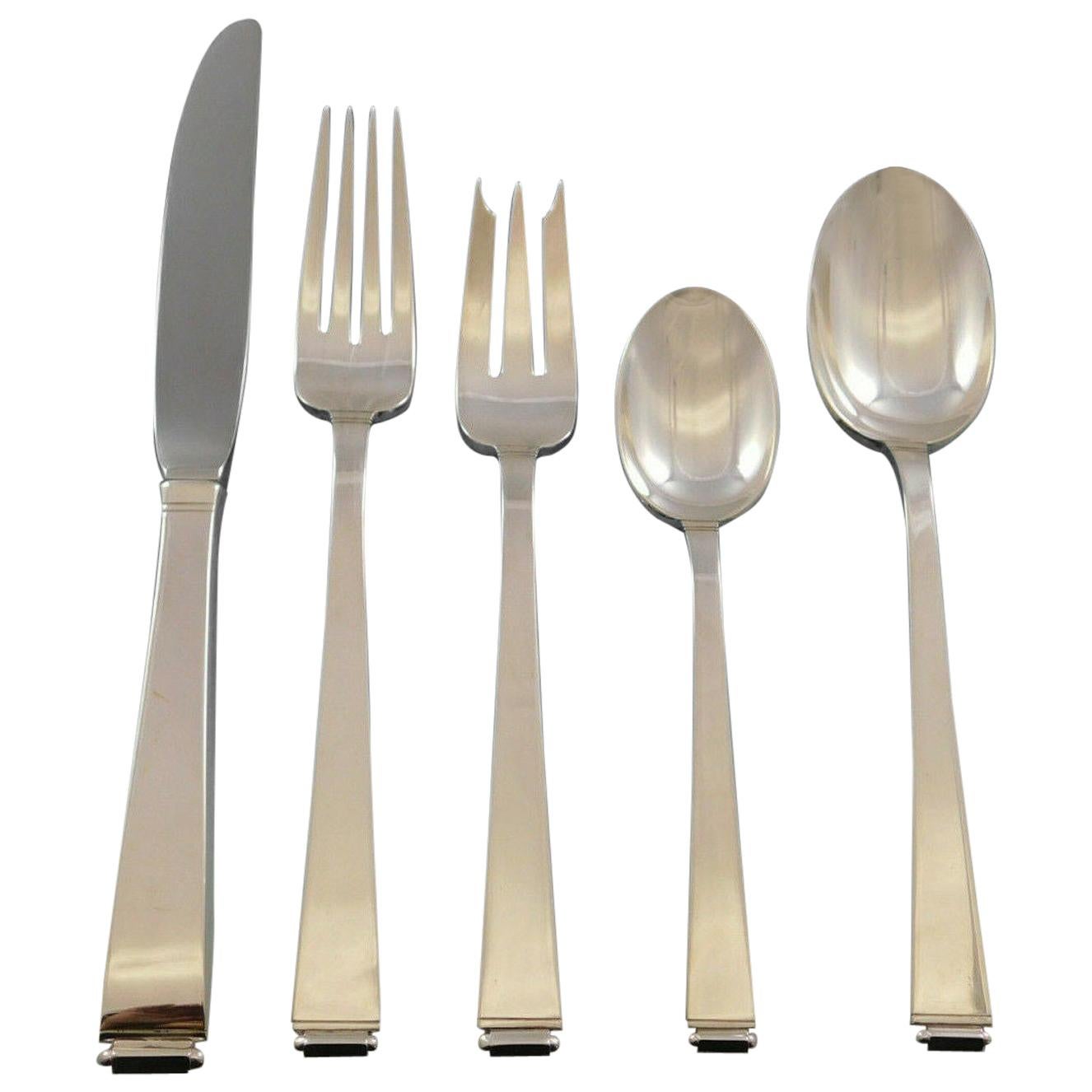 Perspective by Gorham Sterling Silver Flatware Set for 12 Service 65 Pieces