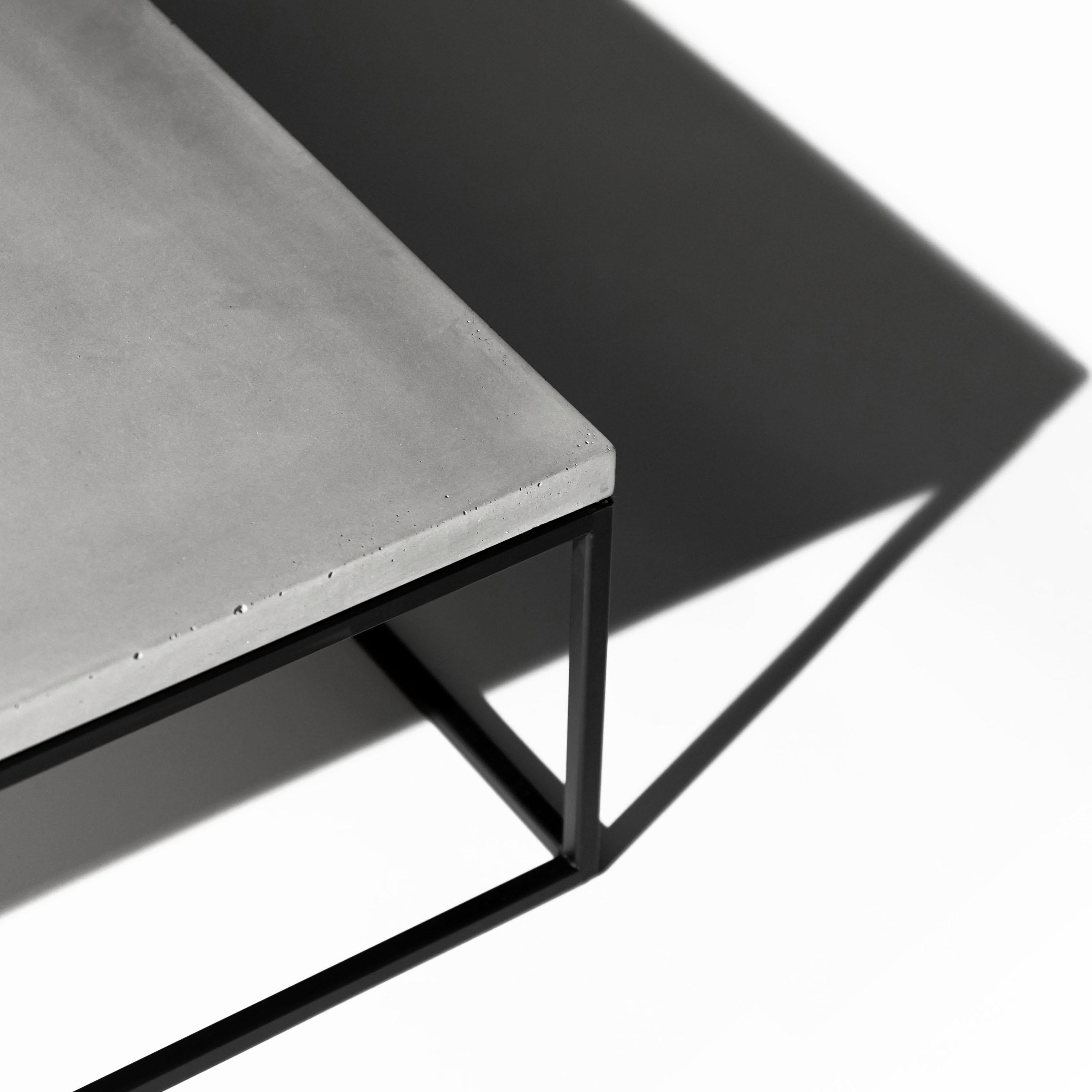 Steel Perspective 1300x700 Coffee Table Black