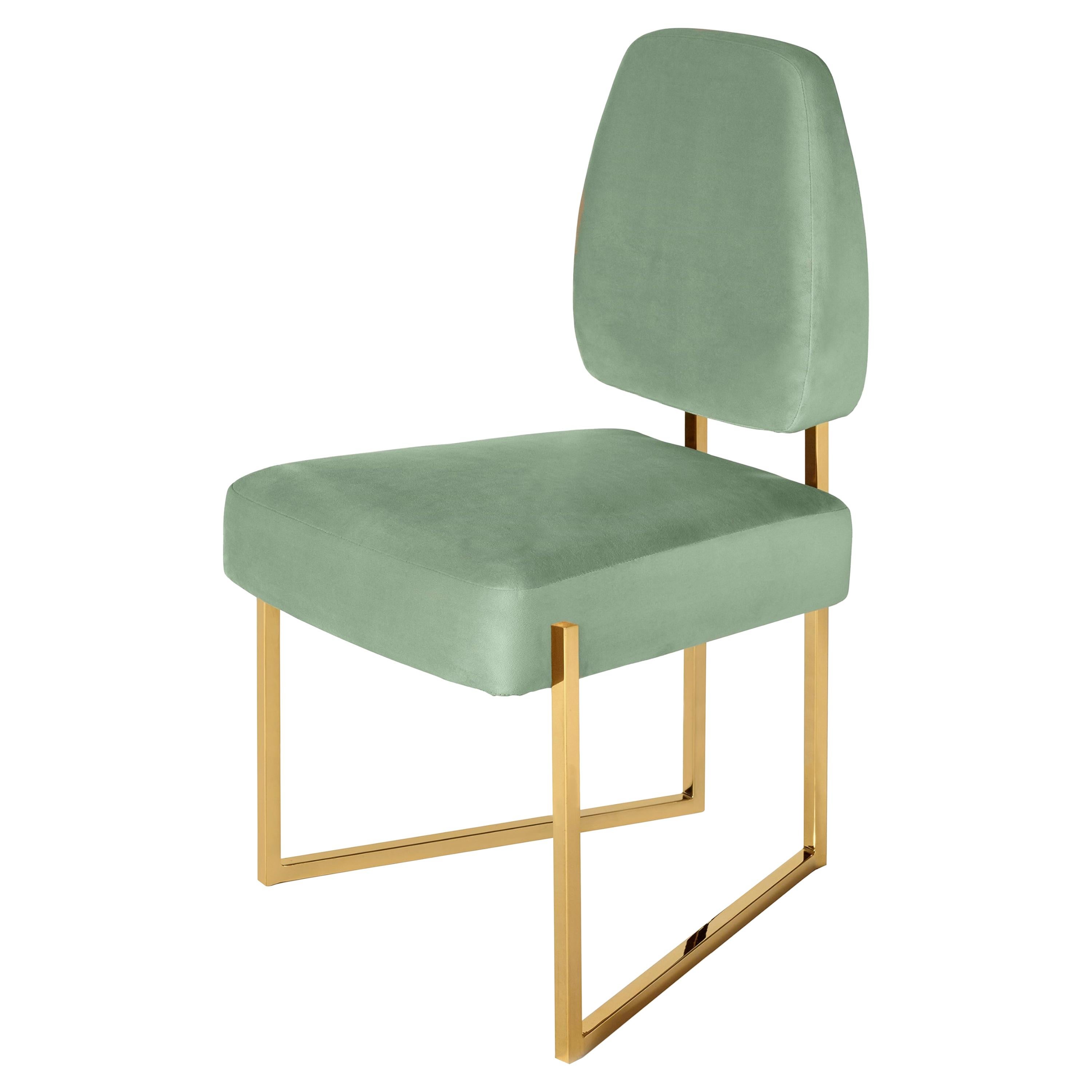 Perspective II Dining Chair, Velvet, InsidherLand by Joana Santos Barbosa For Sale