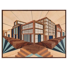 "PERSPECTIVE" Marquetry Artwork
