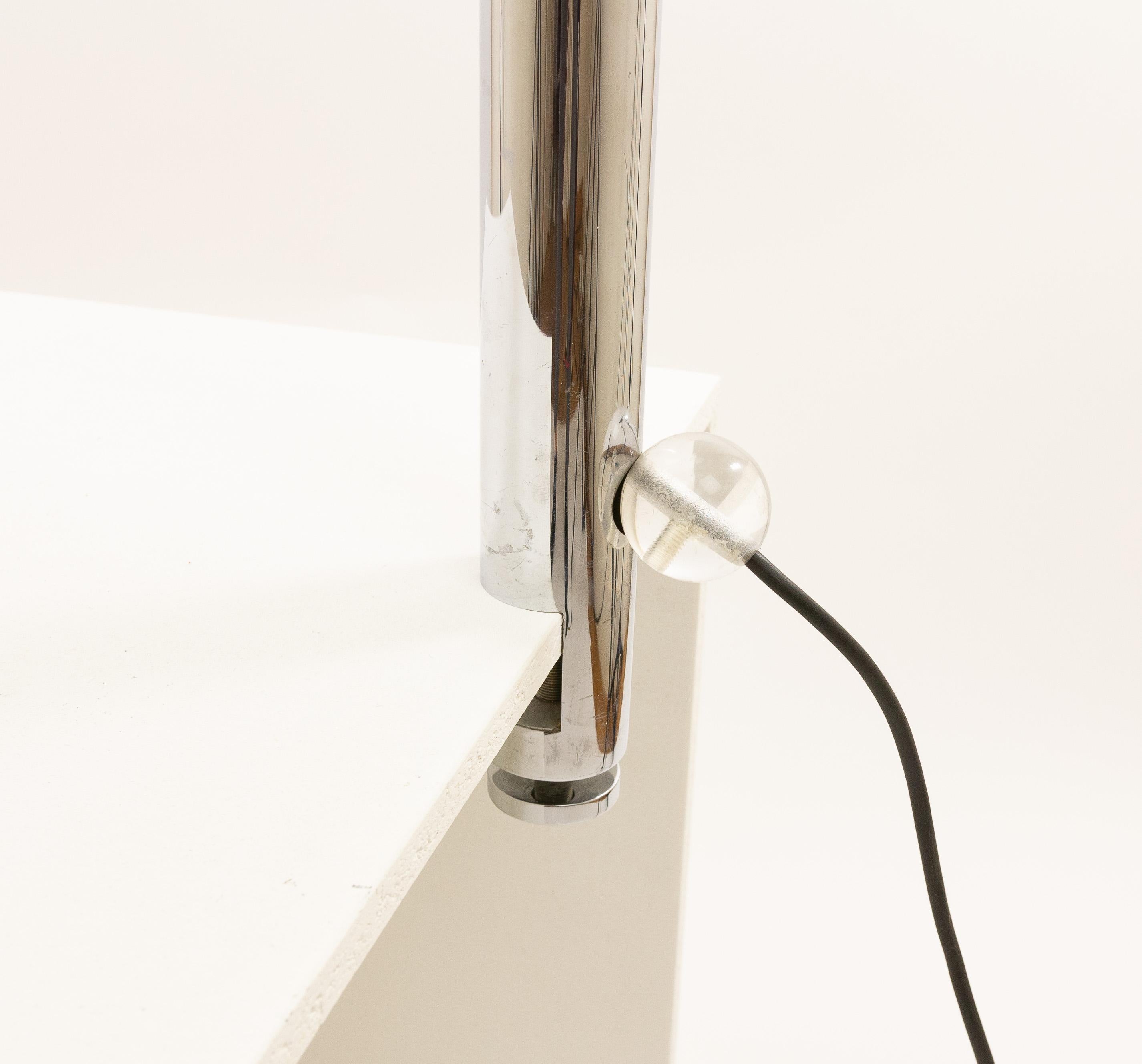 Mid-Century Modern Perspex and Chrome Clamp Table Lamp by Cosack, 1970s