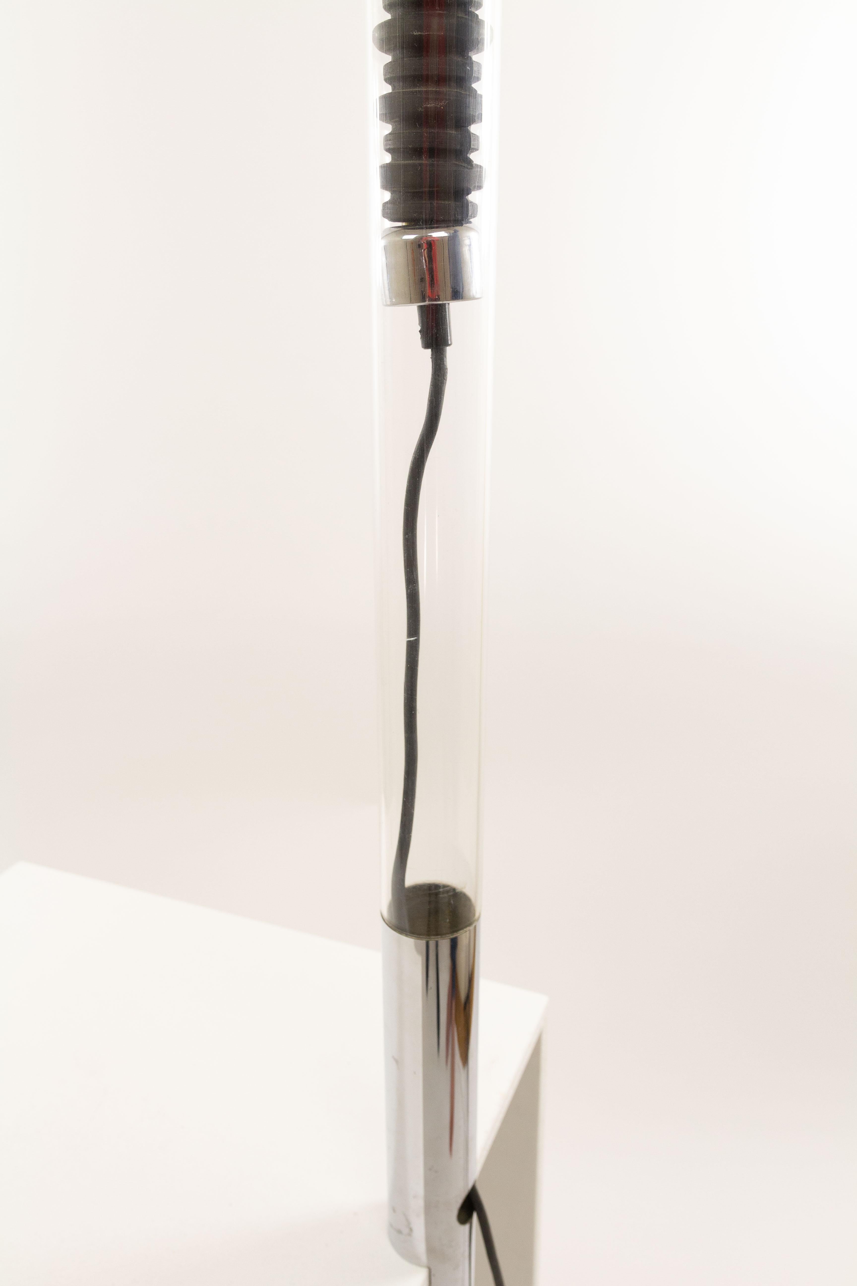 Late 20th Century Perspex and Chrome Clamp Table Lamp by Cosack, 1970s
