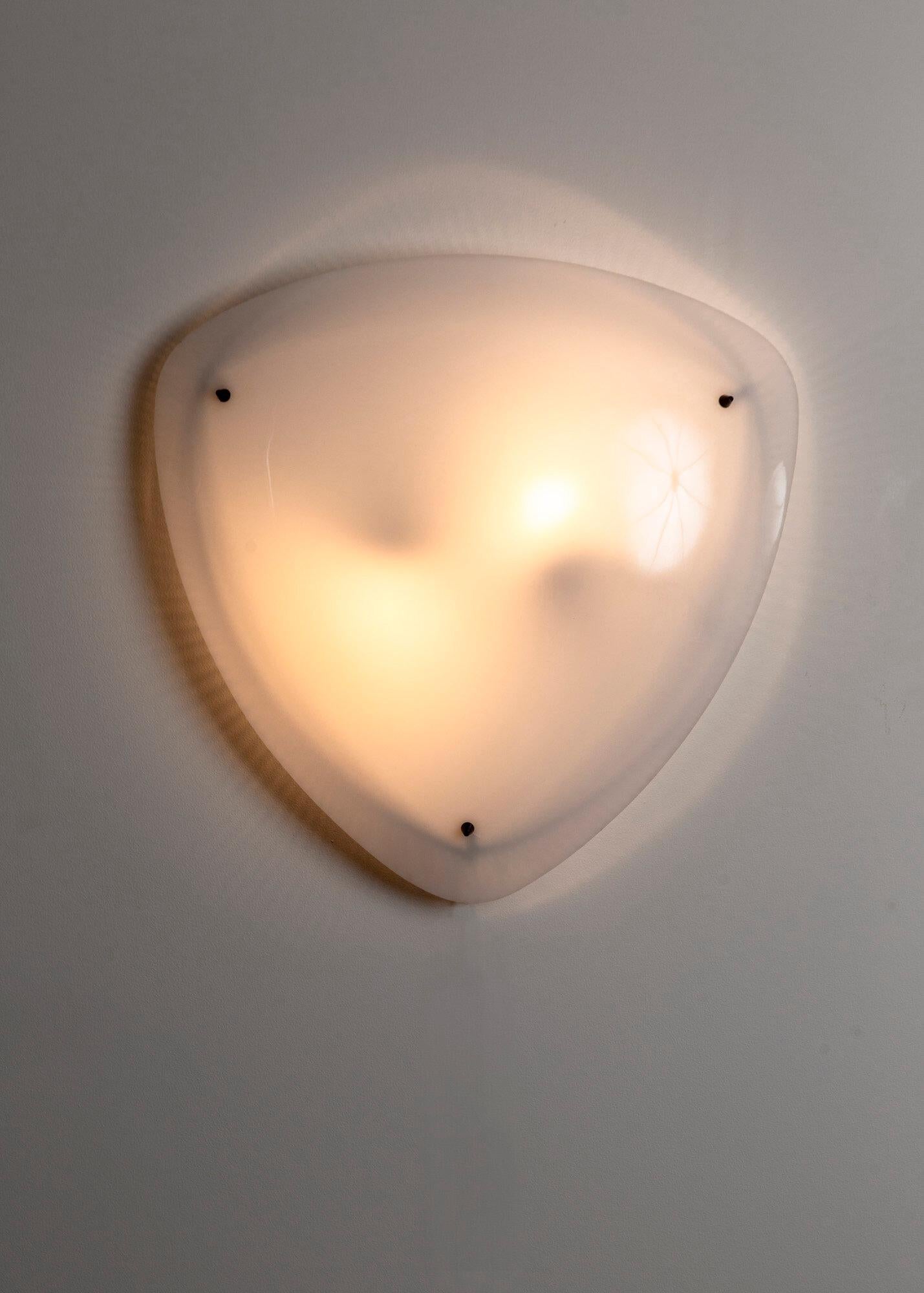 Mid-Century Modern Perspex French wall or ceiling lamp, 1950's For Sale