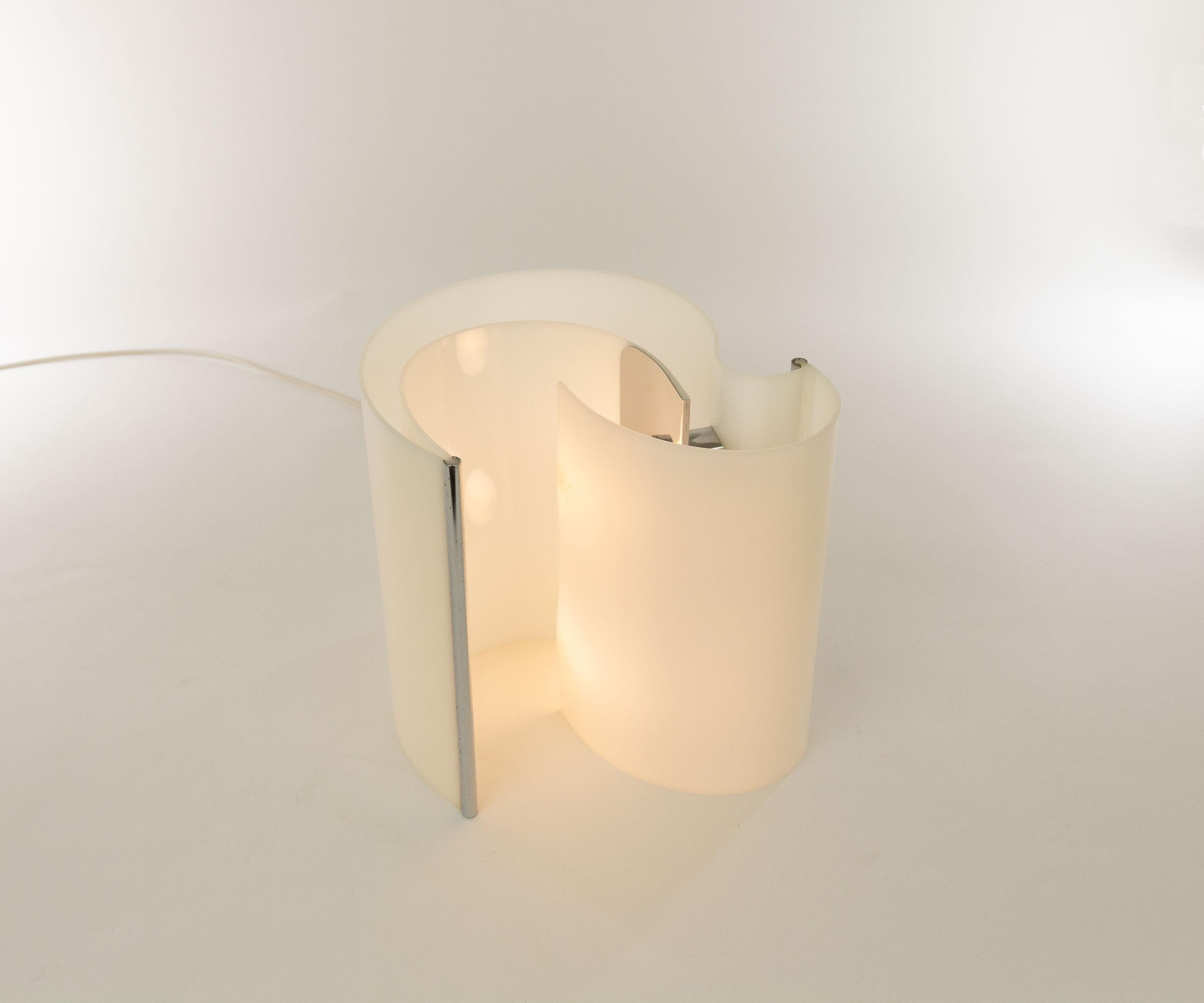 Perspex Table Lamp by Franco Mazzucchelli Tartaglino for Stilnovo, 1970s In Good Condition For Sale In Rotterdam, NL