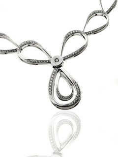 Collar lágrima de oro con diamantes Pertegaz