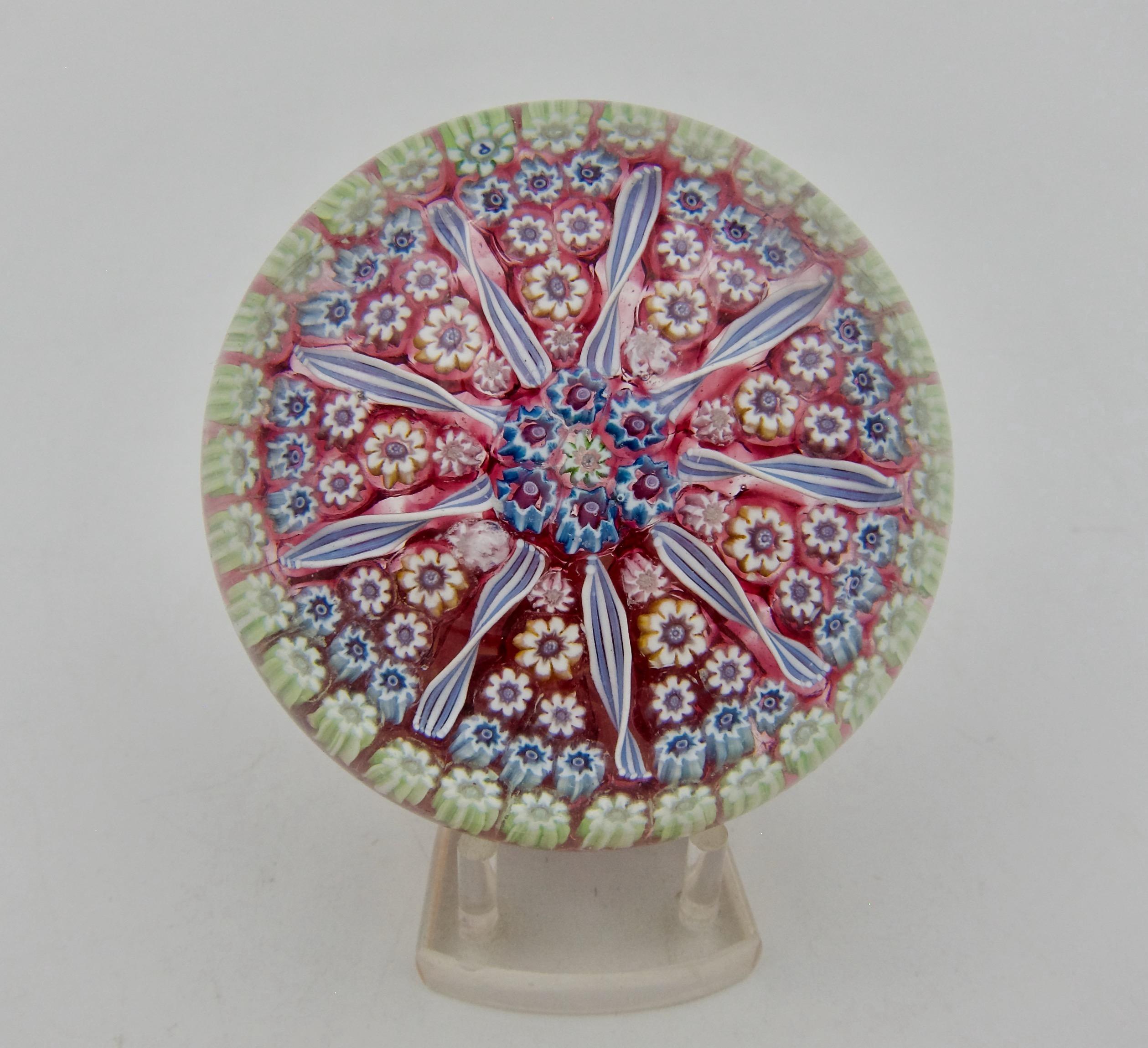 20th Century Perthshire Millefiori Art Glass Paperweight