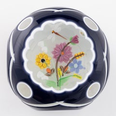 Perthshire Paperweight Double Overlay Lampwork c1990