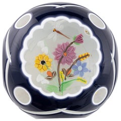 Perthshire Paperweight Double Overlay Lampwork c1990