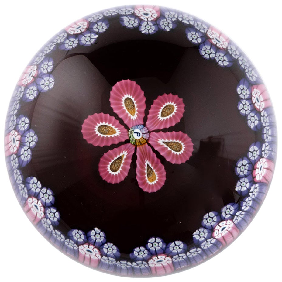 Perthshire Briefbeschwerer gemustert Millefiori 1977E