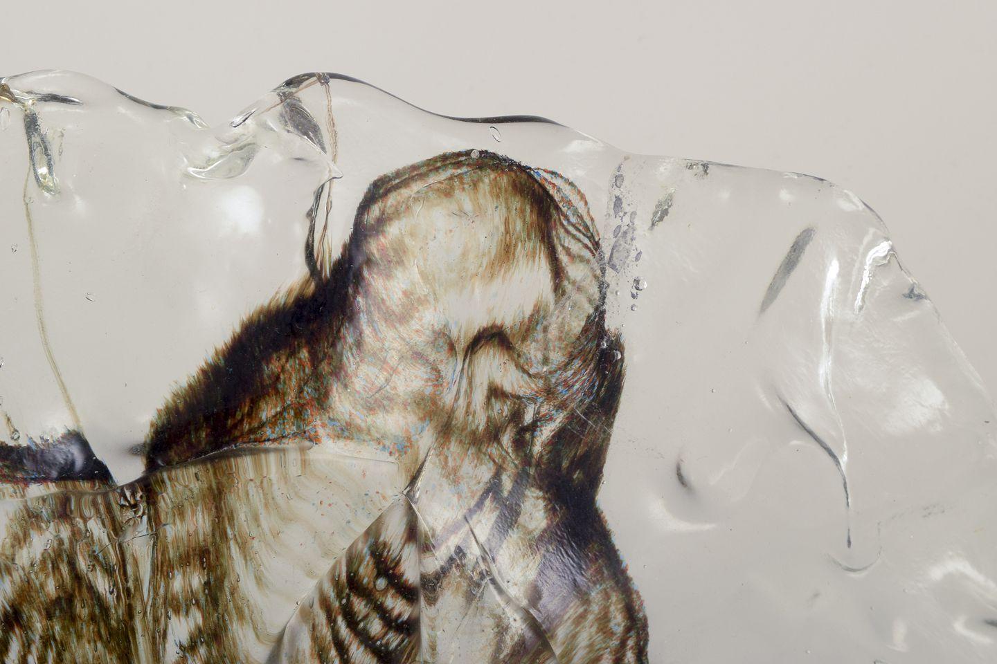 Pertti Santalahti pour Humppila. Vase colossal en verre d'art. Forme organique. Excellent état - En vente à København, Copenhagen