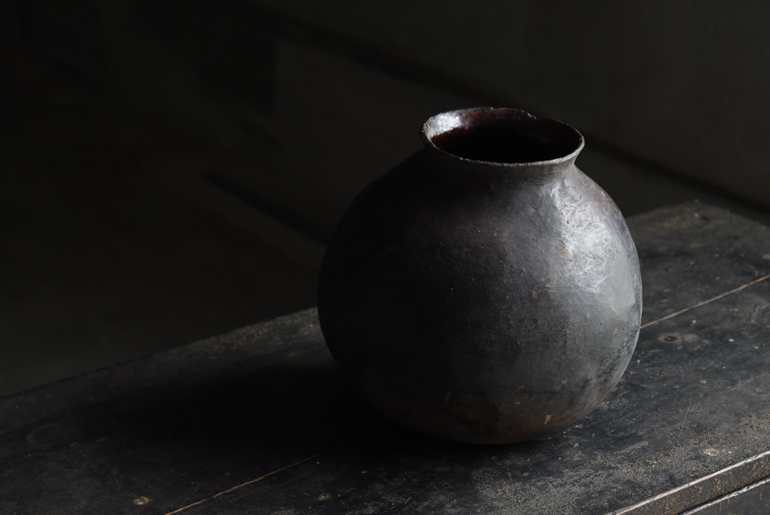 old clay vase
