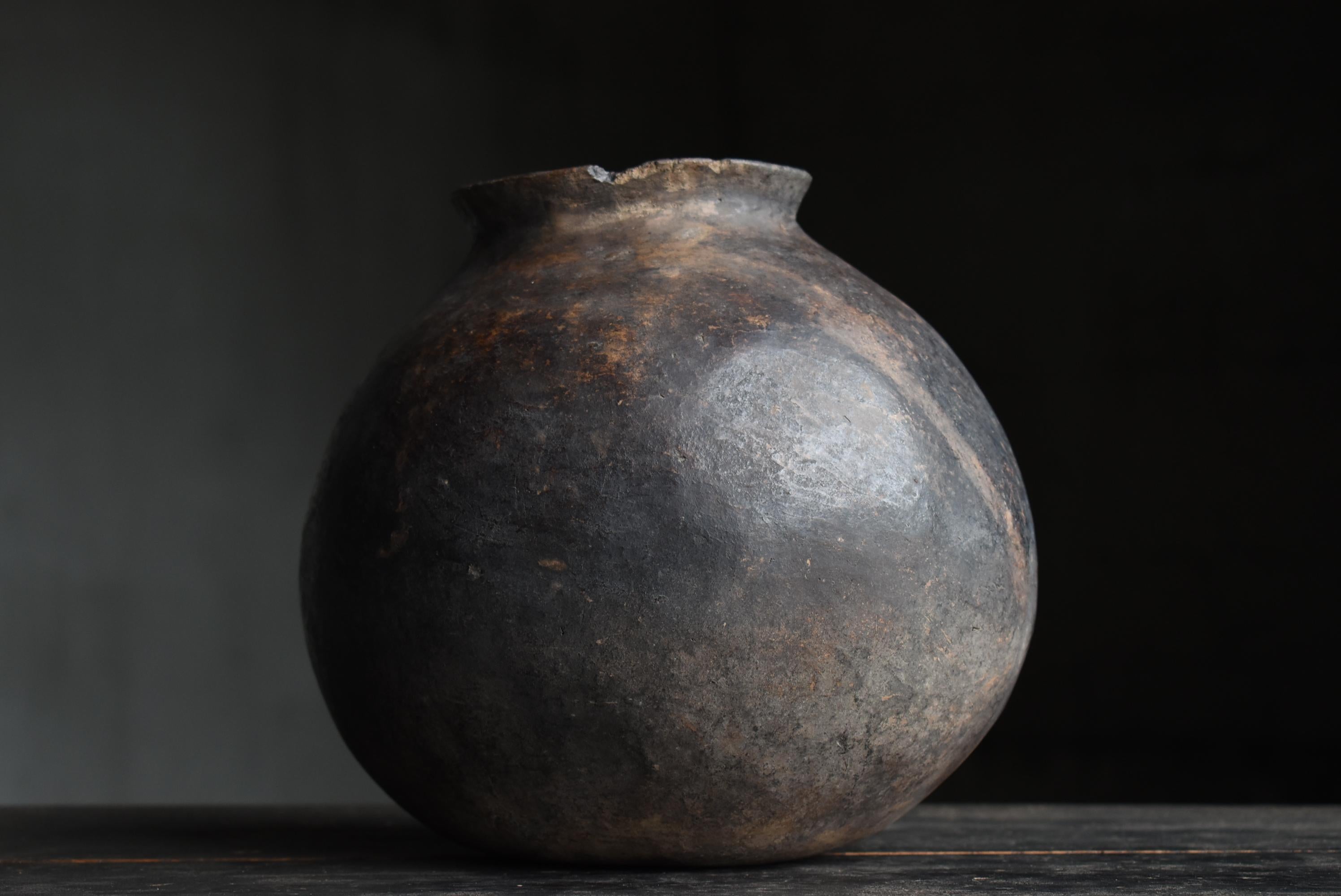 Ceramic Peru Antique Earthenware 1700s-1800s / Pottery Vase Jar Pot Wabi Sabi