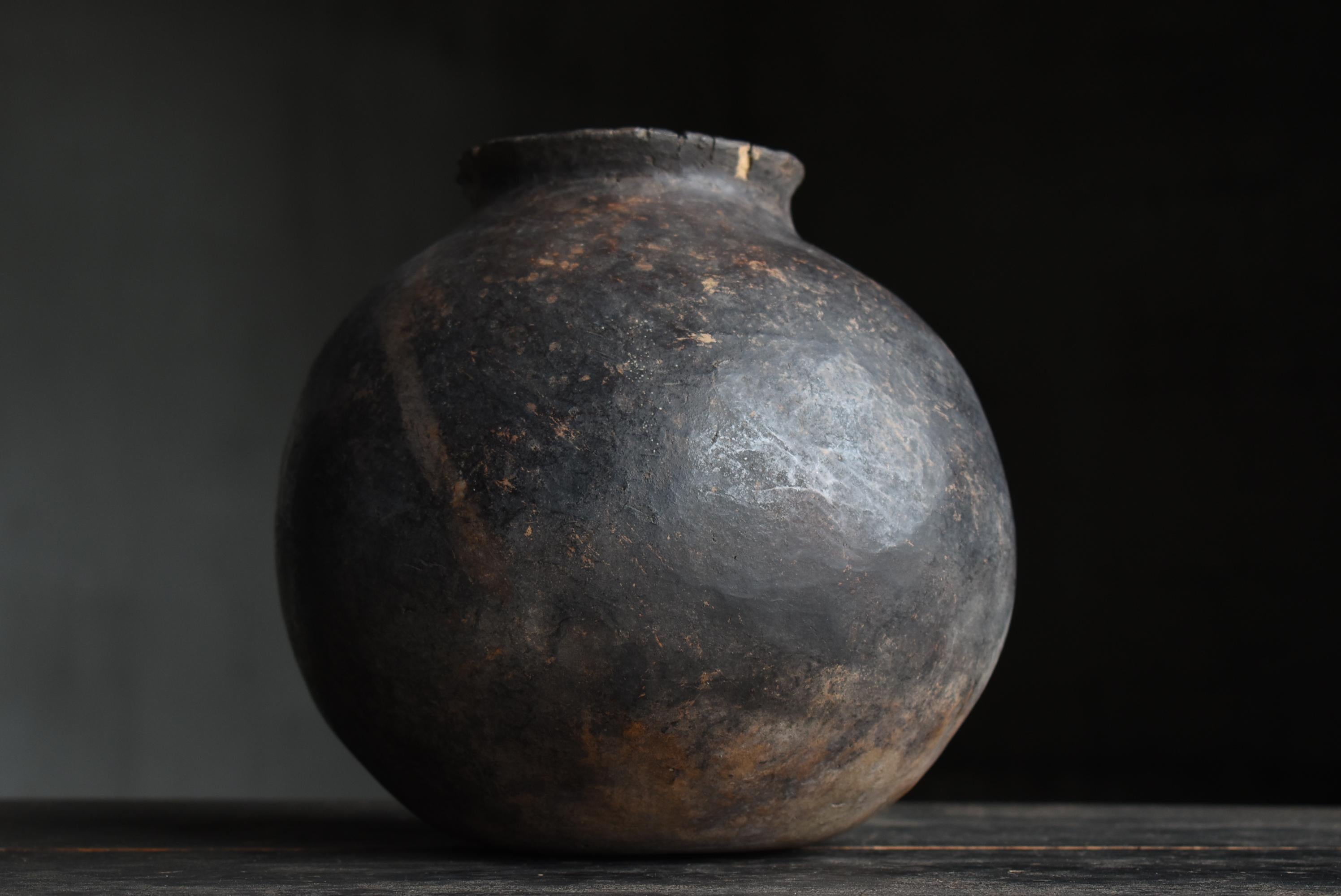 Peru Antique Earthenware 1700s-1800s / Pottery Vase Jar Pot Wabi Sabi 1