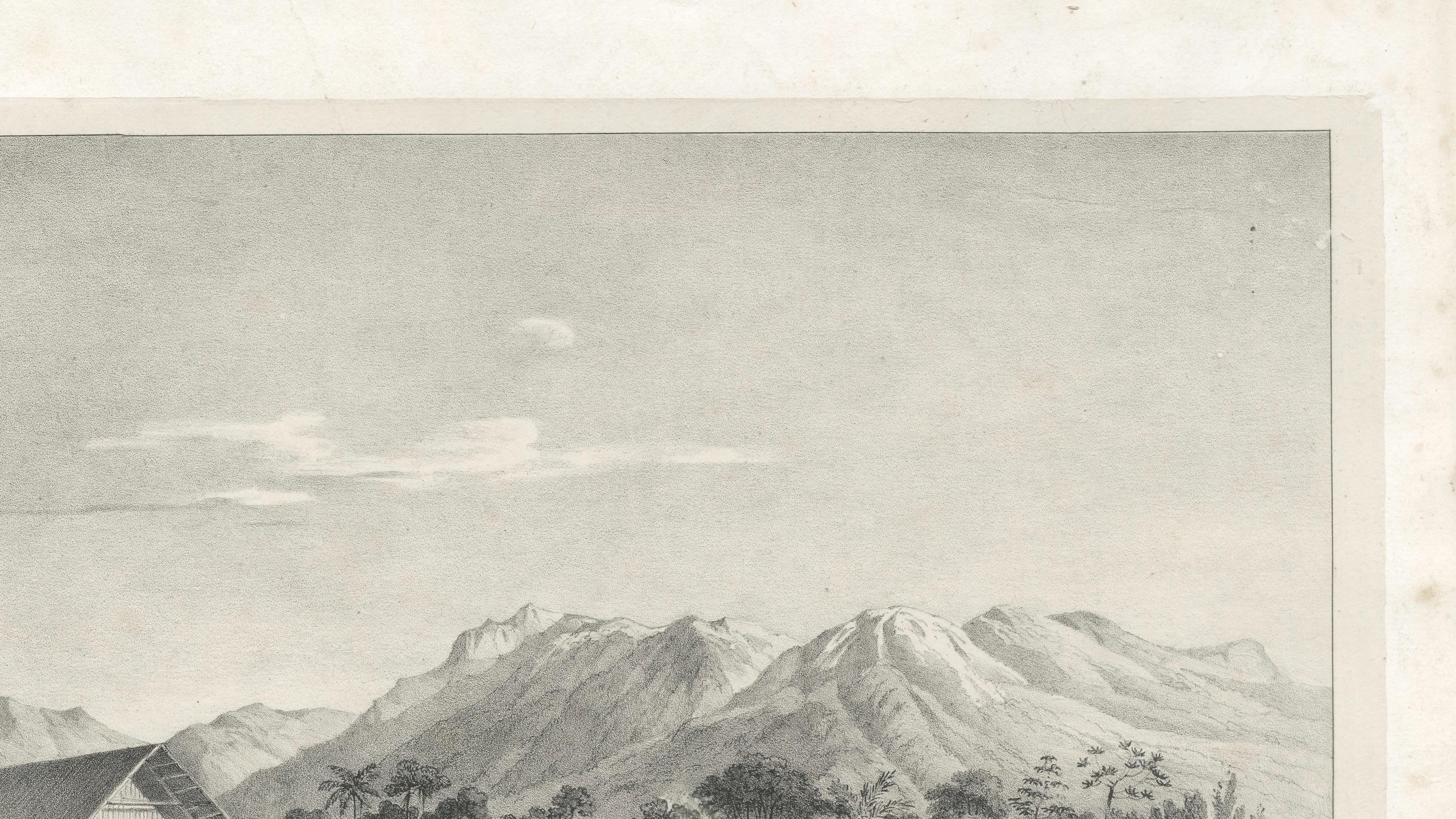Peru Mission Sion, 1834 South America Exploration Lithograph by Poeppig, 1834