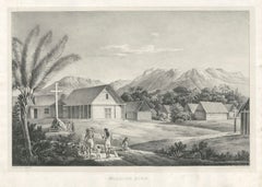 Peru Mission Sion, 1834 South America Exploration Lithograph by Poeppig, 1834
