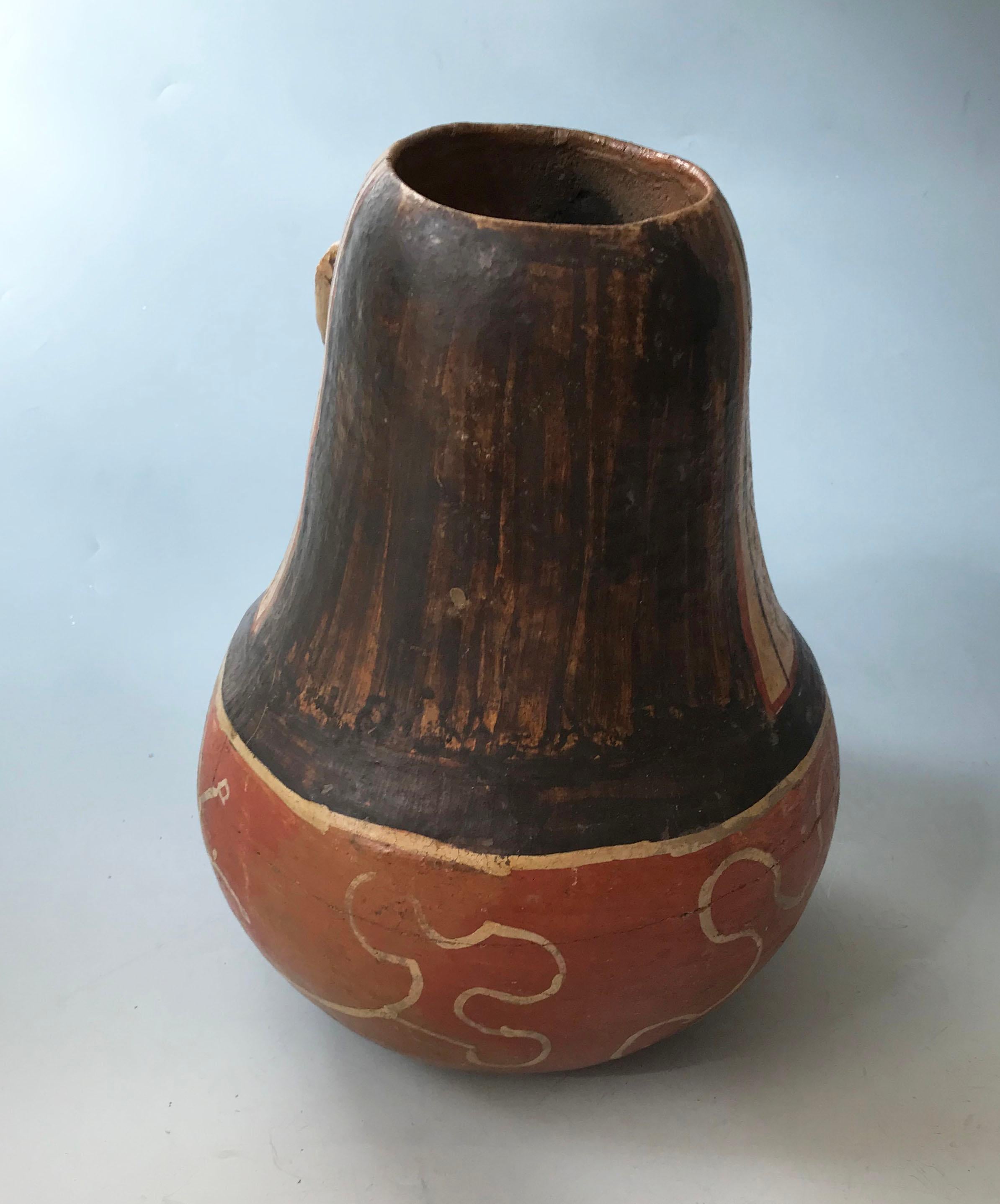 Peruanisches, feines, altes Shipibo-Keramikgefäß (Handgefertigt) im Angebot