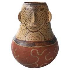 Vase en poterie péruvienne de style Shipibo ancien du Pérou