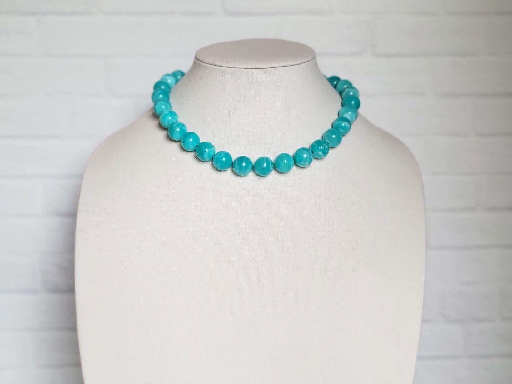 Peruvian Amazonite Beaded Necklace 1