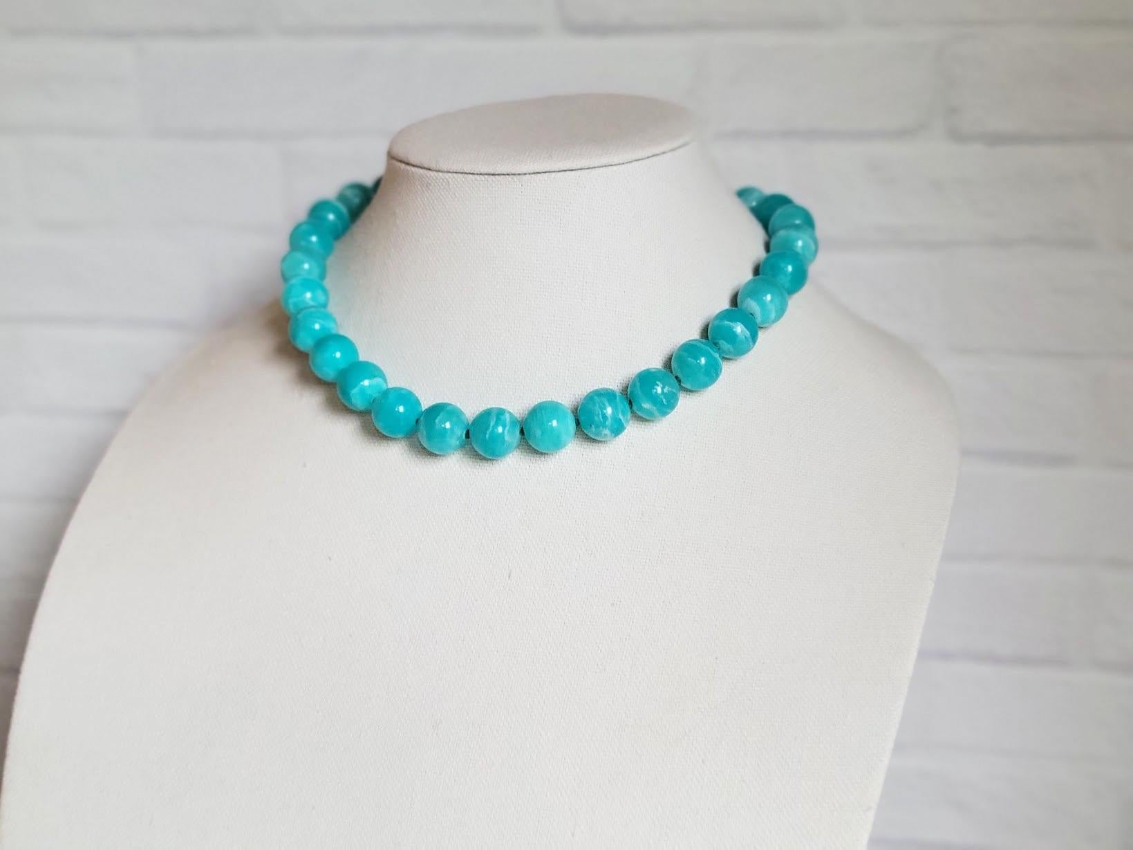 Peruvian Amazonite Beaded Necklace 2