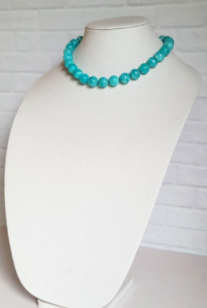 Peruvian Amazonite Beaded Necklace 3