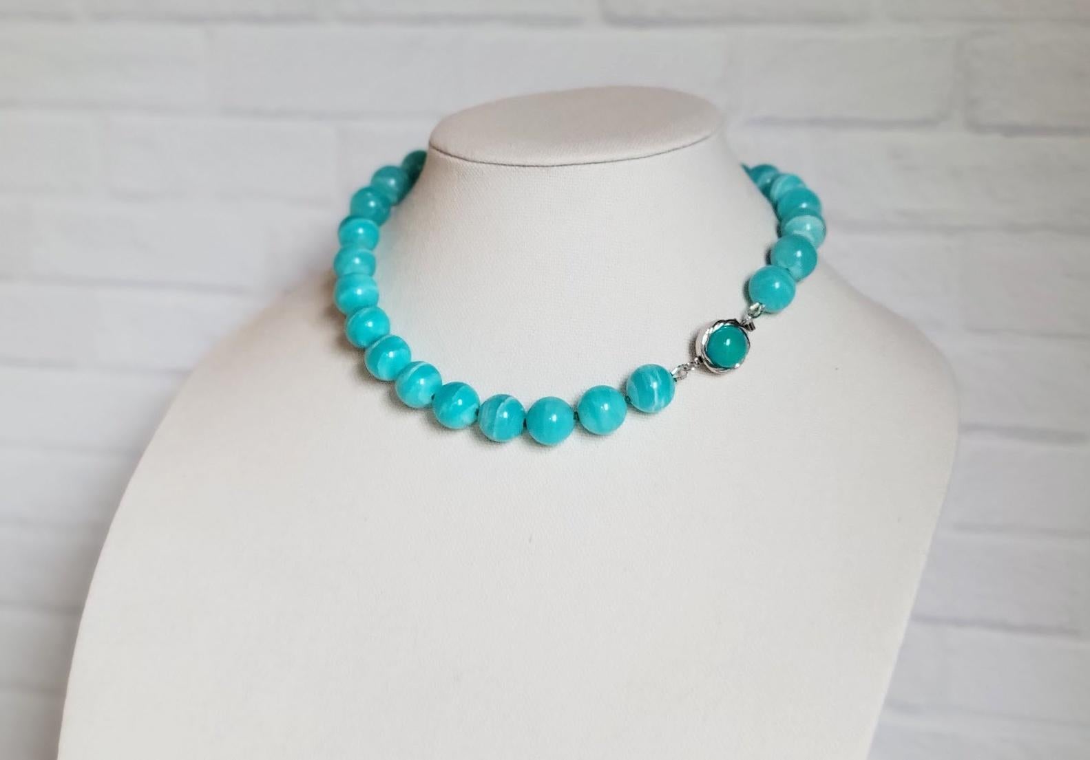 Peruvian Amazonite Beaded Necklace 4