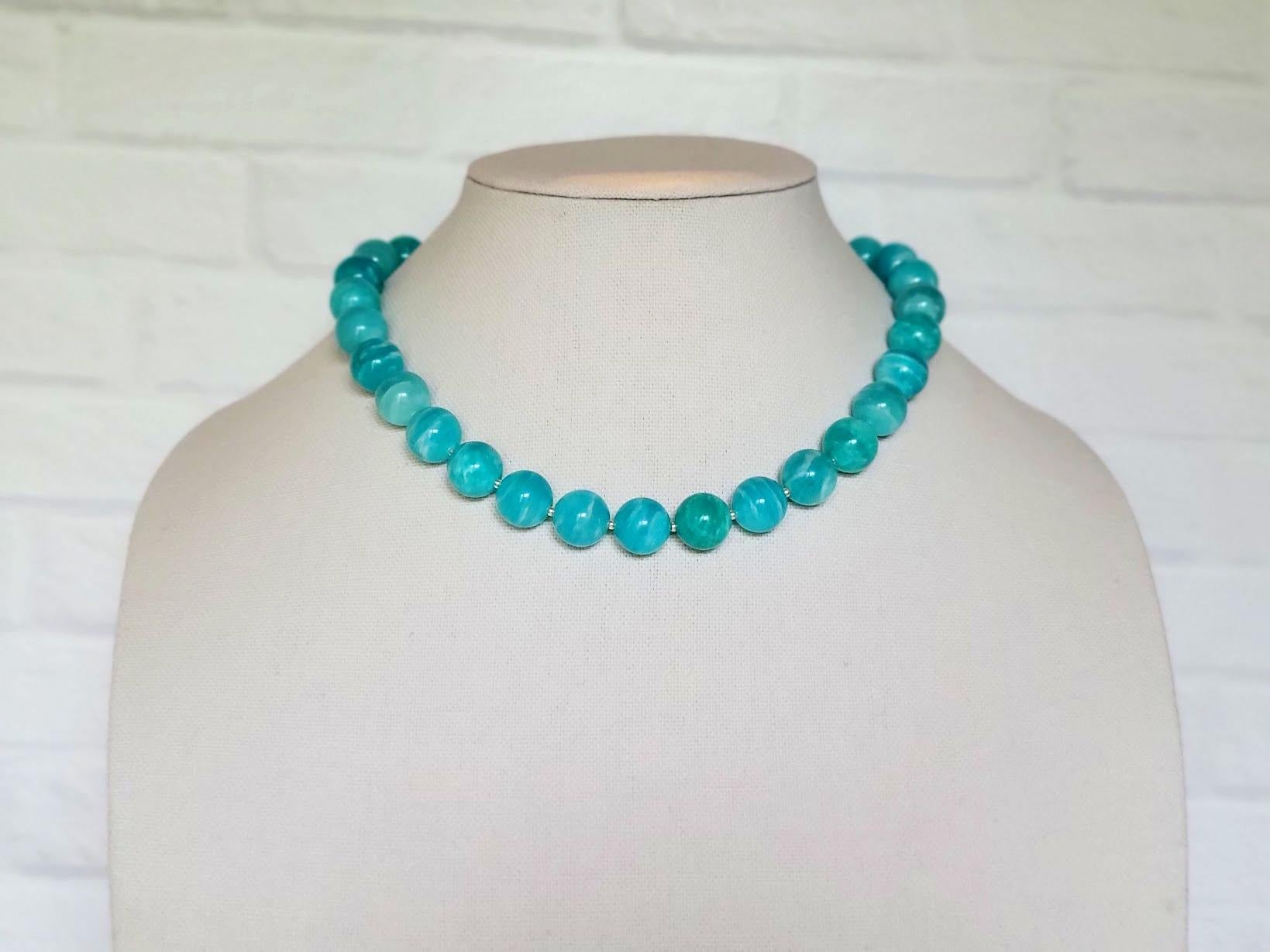 Bead Peruvian Amazonite Necklace