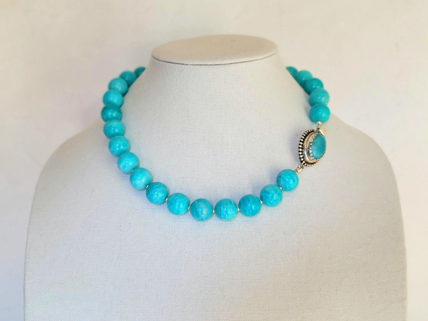 Women's Peruvian Amazonite Necklace