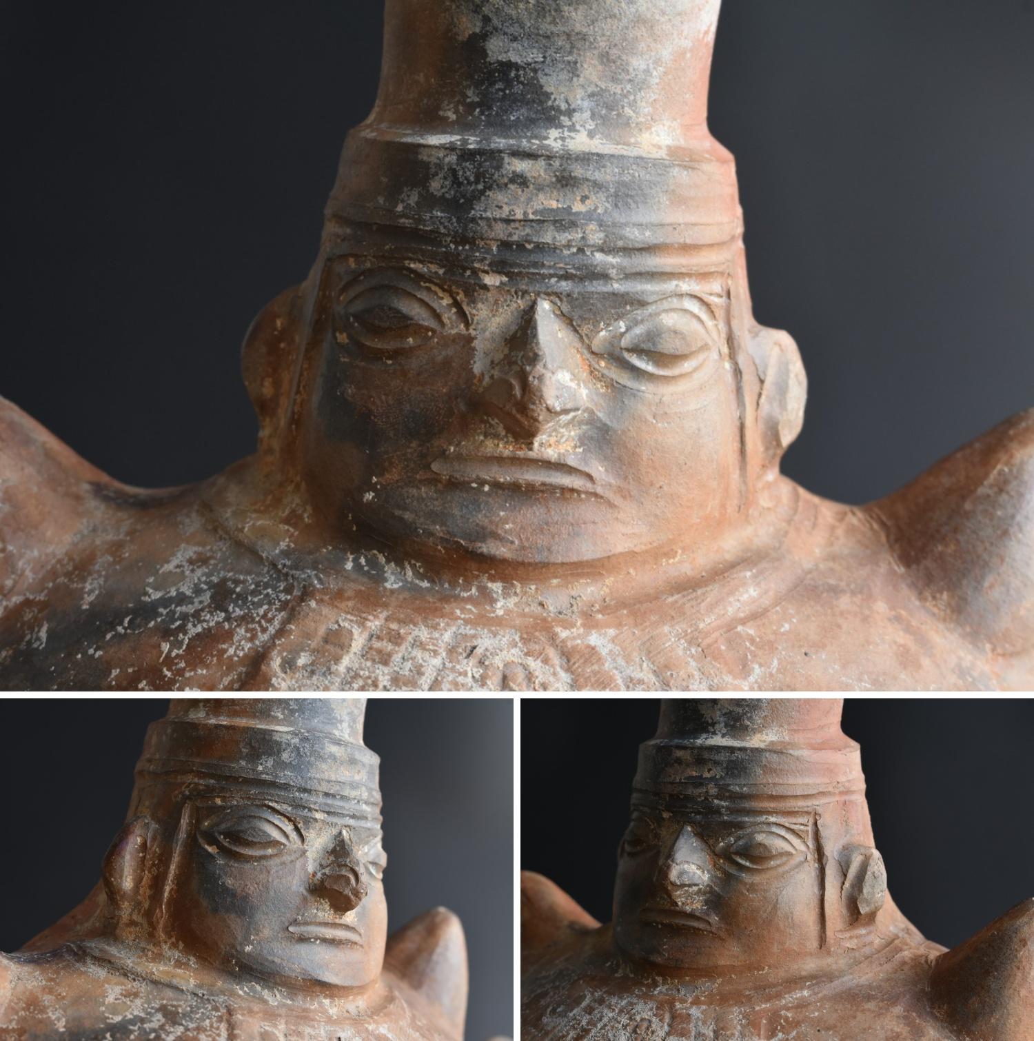 Péruvien Arts de la table péruviens anciens / 9e au 10e siècle / Masque humain / Culture Wari en vente