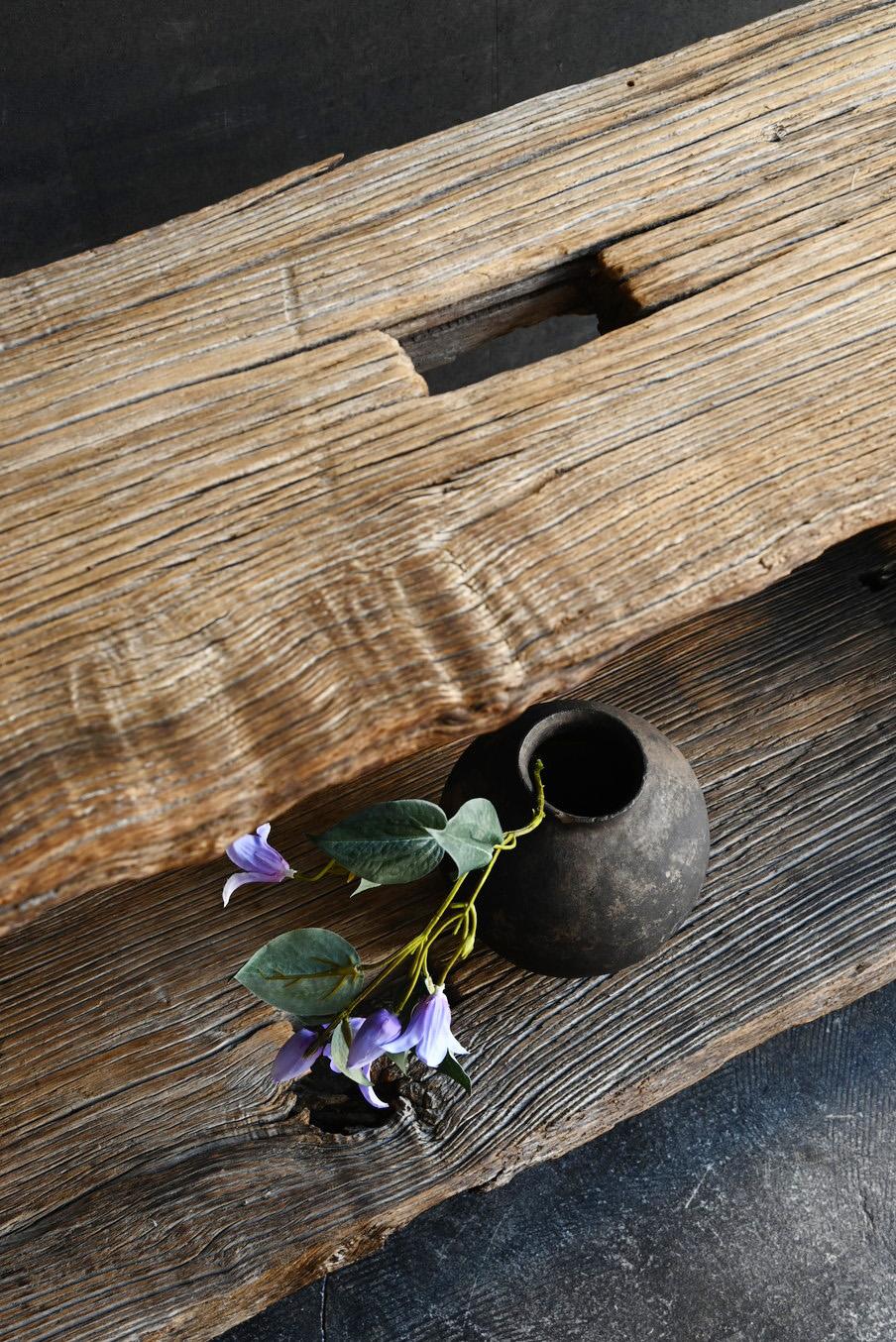 Autre Petit vase péruvien ancien en faïence ronde/17e-19e siècle/Wabi-Sabi en vente