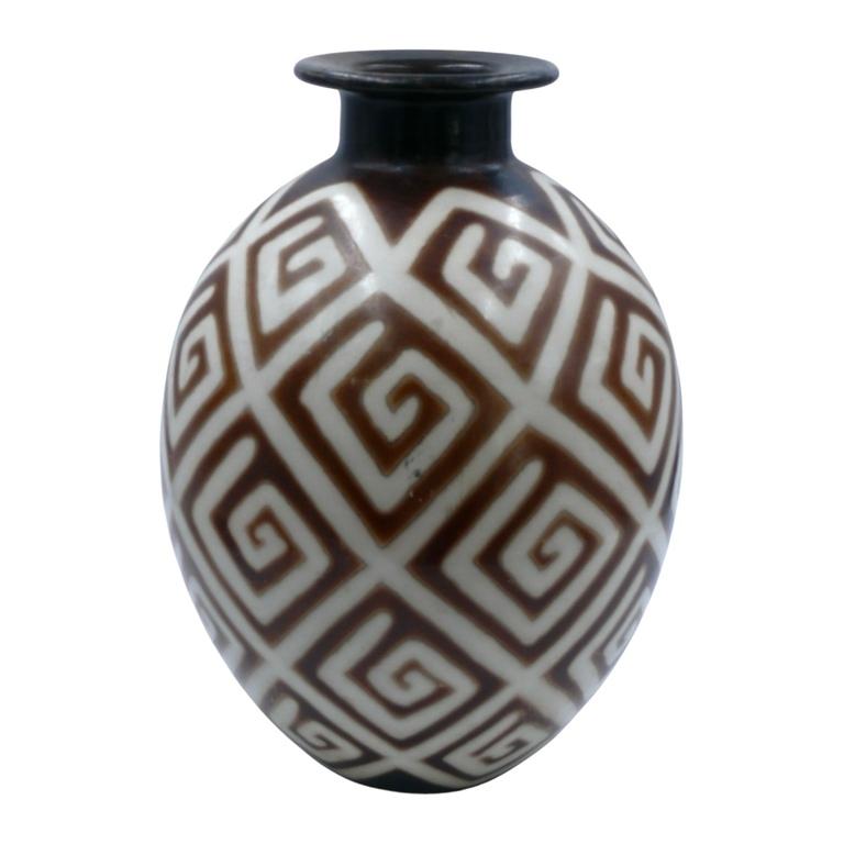 Dipinto a mano Ceramica Art Deco peruviana in vendita