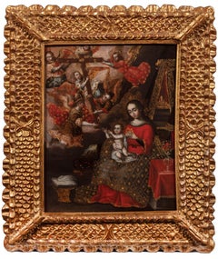 Virgin and Child with Angels Carrying the Cross (Vision of the Cross)