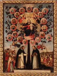 Virgin of the Rosary with Saint Dominic and a Dominican Saint