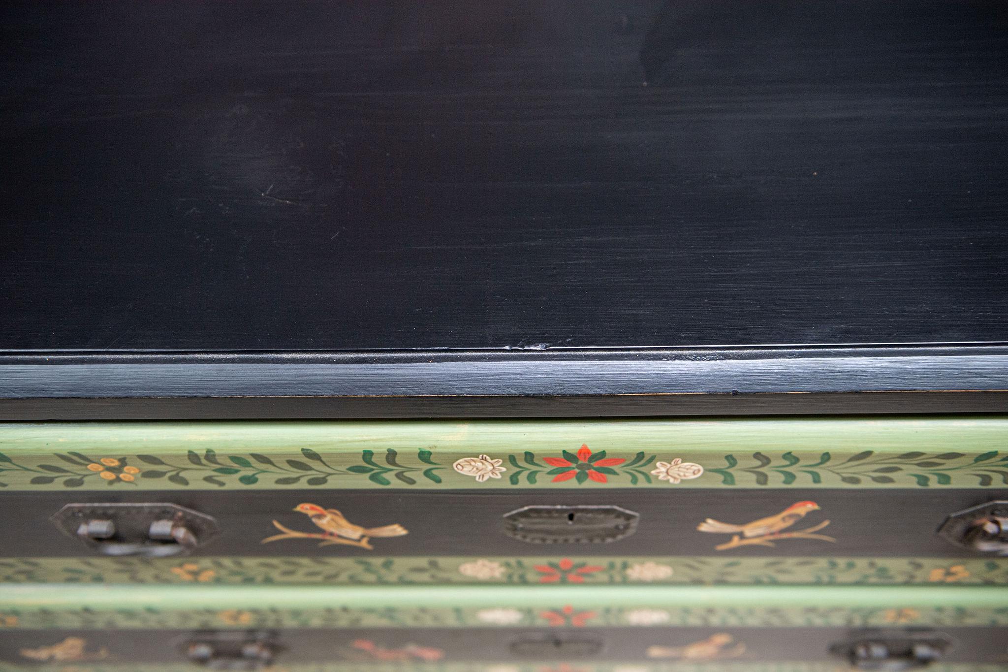 Peruvian Hand Painted Chest of Drawers or Commode, Two Available For Sale 7