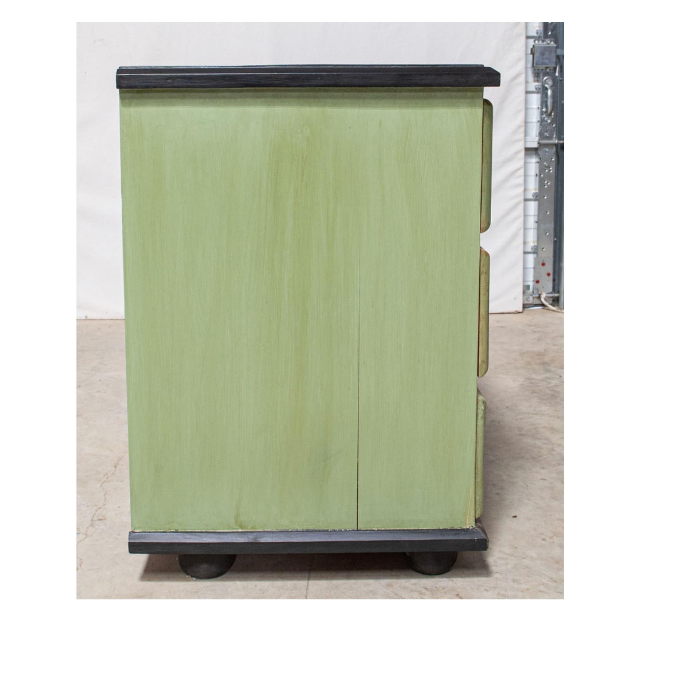 Wood Peruvian Hand Painted Chest of Drawers or Commode, Two Available For Sale