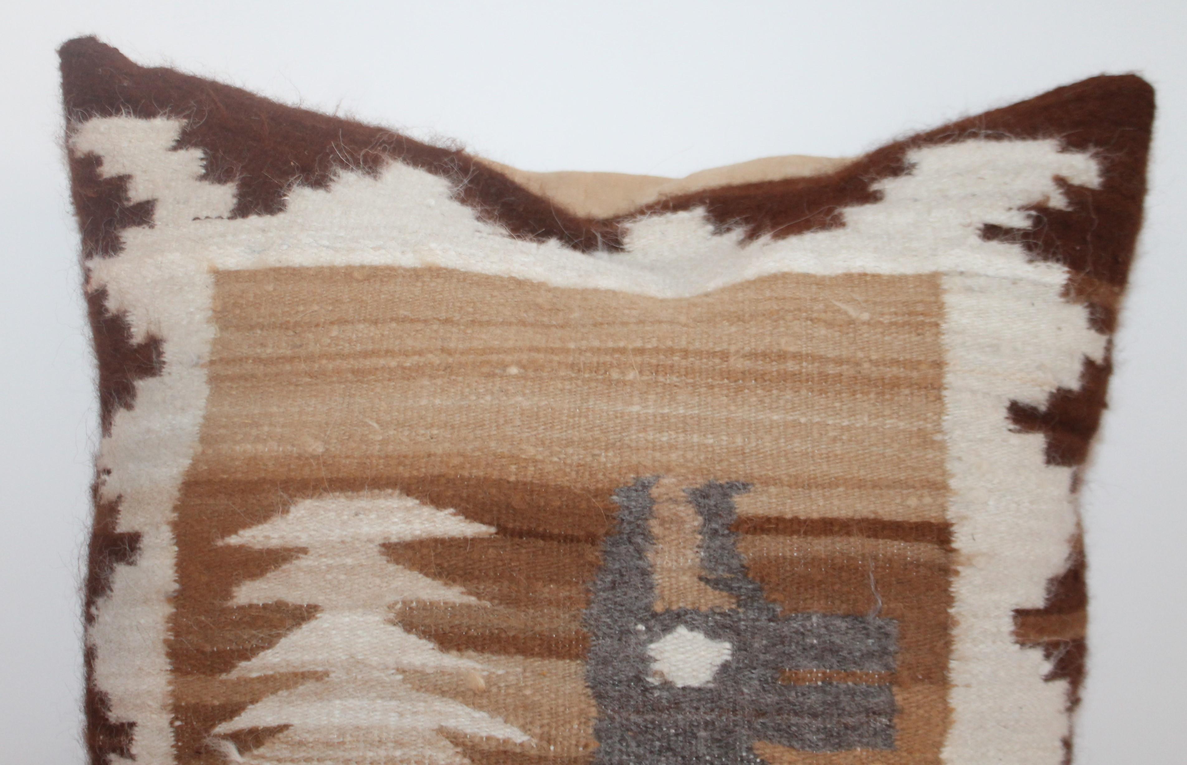 American Peruvian Hand Woven Weaving Pillows / Pair For Sale