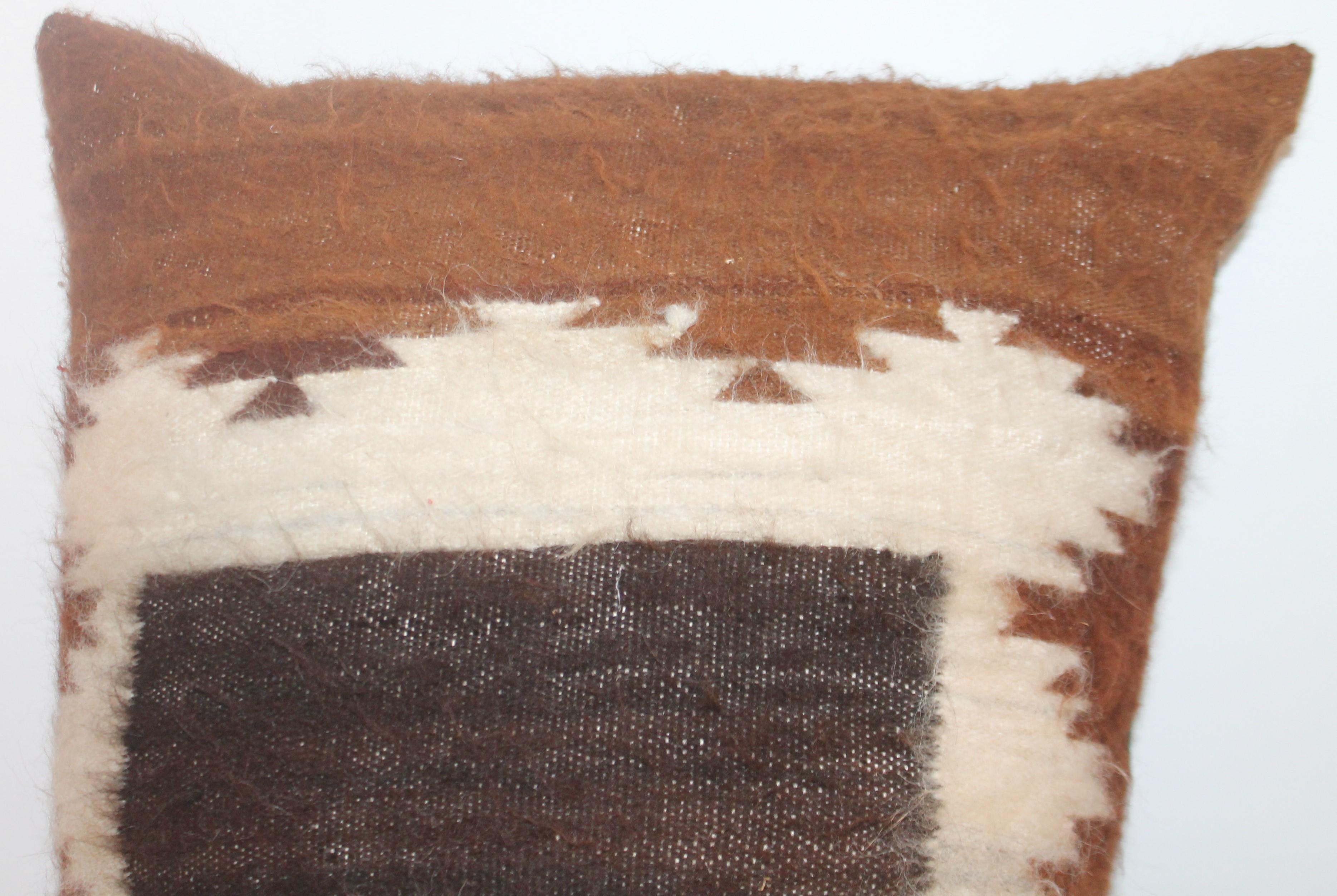 Wool Peruvian Hand Woven Weaving Pillows / Pair For Sale