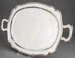 Peruvian Industria Peruana a Gaita Silver Oblong Serving Tray
