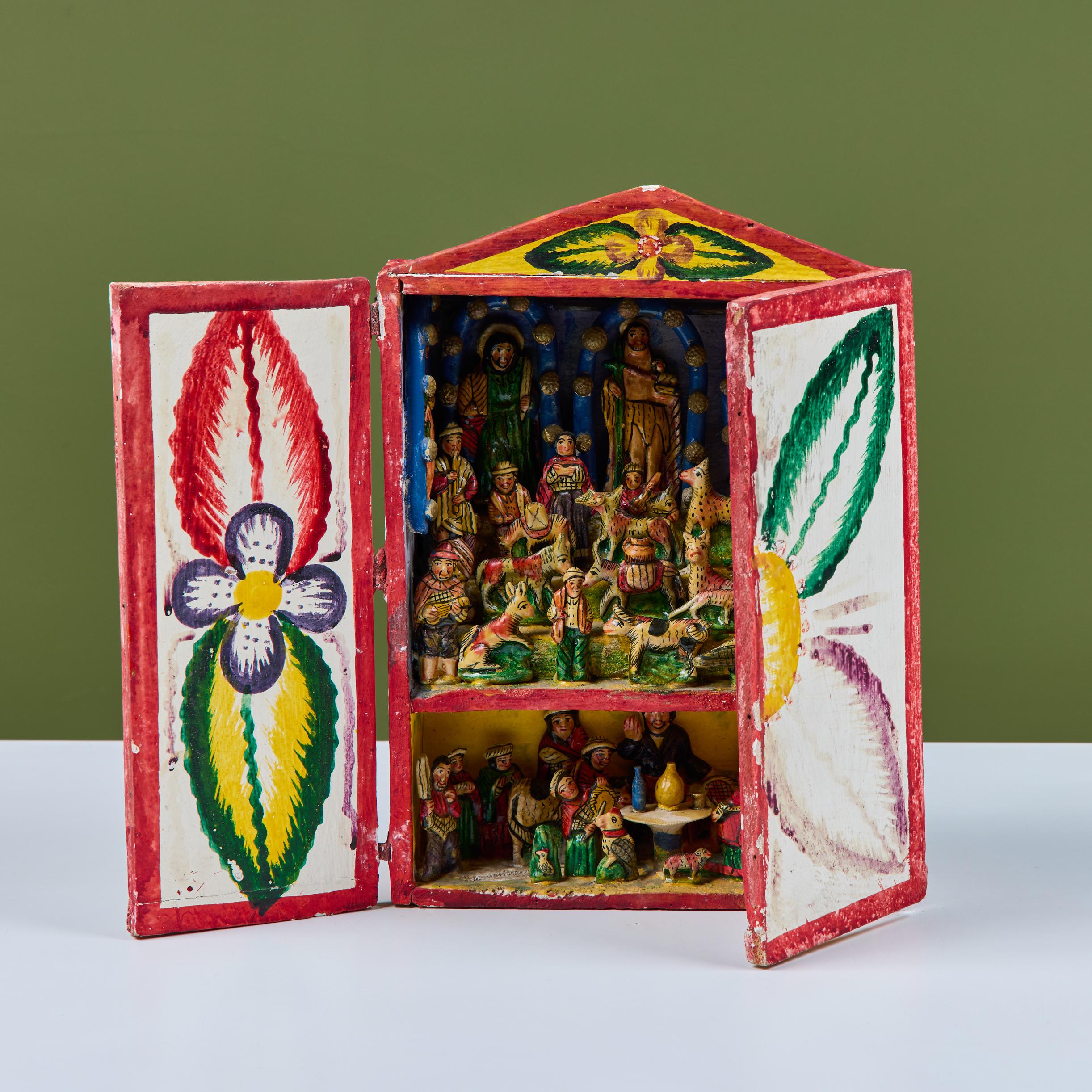 Péruvien Retablo de la succession Evelyn Ackerman en vente