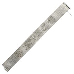 Bracciale a maglie d'argento peruviano A. Silver
